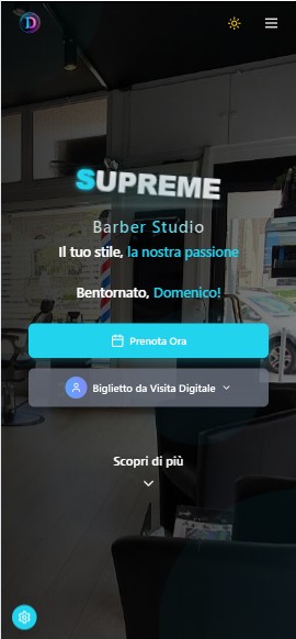 Homepage del Sistema di Prenotazioni